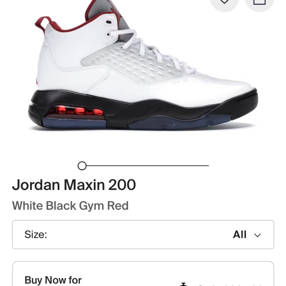 Jordan Maxin 200 Fire Red size 7 youth Shoes are in excellent condition